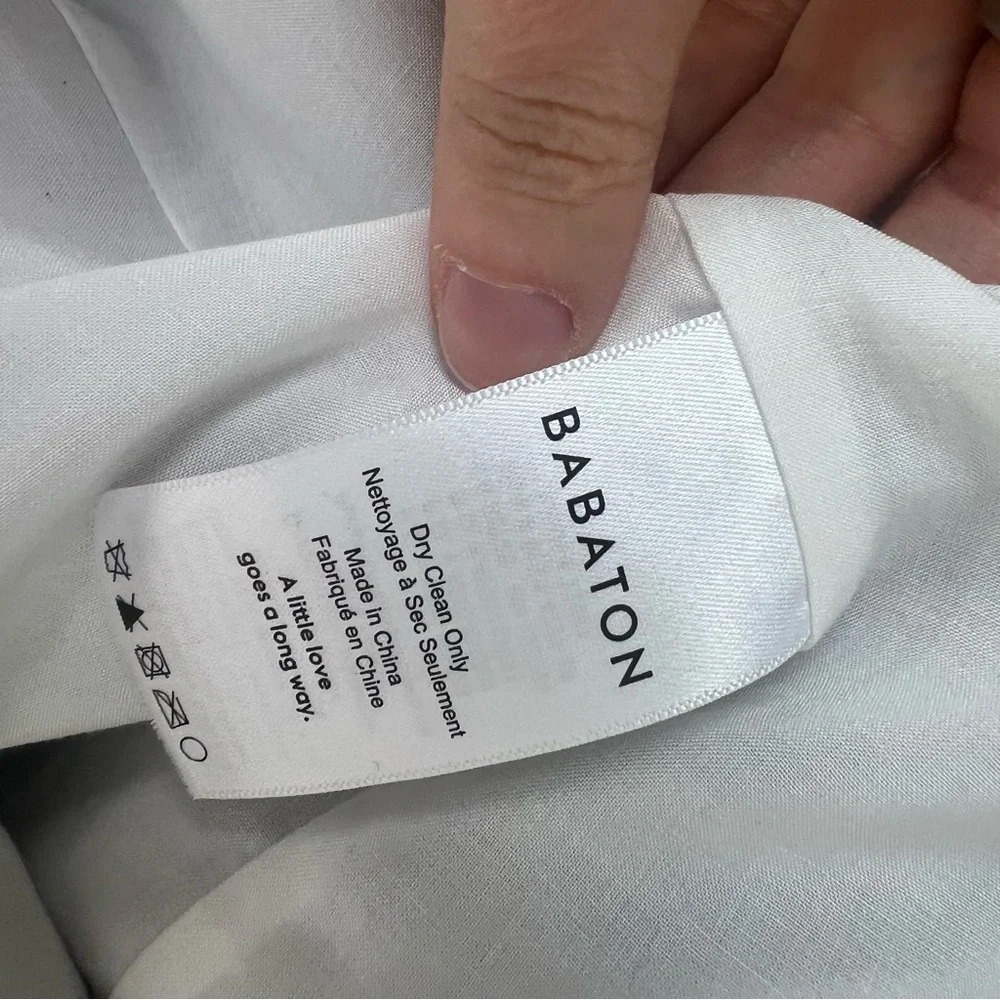 Aritzia Babaton Samuel Oversized Linen Blazer Lilac Fog Size 00 - Picture 7 of 10